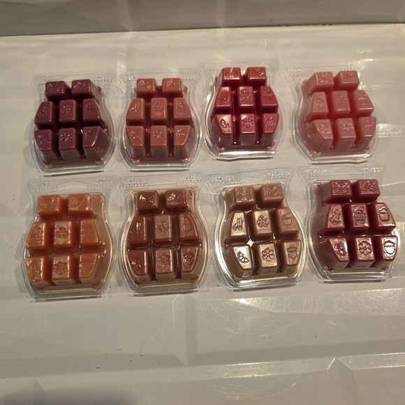 Lot Of 8 - SCENTSY Wax Bar Melts Mix Lot  New FALL & Pink Scents